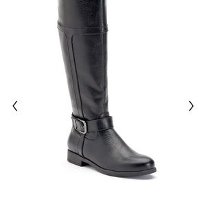 STUNNING Croft & Barrow noemi black knee high boots